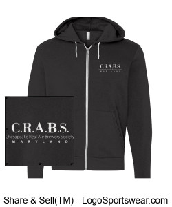 Bella + Canvas Unisex Sponge Fleece Full-Zip Hoodie Design Zoom